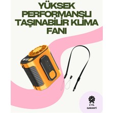 Bucuks Mey Ithalat® Dijital Göstergeli Turbo Taşınabilir Fan – USB Type-C, 3 Serinlik Modu