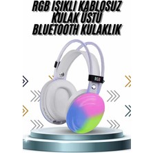 Bucuks Mey Ithalat® Kablosuz Bluetooth Kulaklık Rgb Işıklı Kulak Üstü 5.3 Bluetooth Bağlantılı