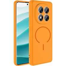 Nanospace Xiaomi Redmi Note 14 Pro 4g Ile Uyumlu Kılıf M-Safe Şarj Özellikli Meta Kapak