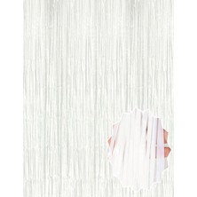 Bucuks Mey Ithalat® Soft Beyaz Renk Duvar ve Kapı Perdesi Ithal 100X200 cm