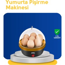 Bucuks Mey Ithalat® Otomatik Kapanma Özellikli Yumurta Pişirme Makinesi 7 Kapasiteli