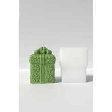 Cage Art Studio Hediye Paketi Mum Silikon Kalıp - Hediye Paketi Şeklinde Mum Profesyonel Silikon Kalıbı 8X6CM