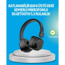 Bucuks Mey Ithalat® Deep Bass Destekli Kablosuz Katlanabilir Kulak Üstü Kulaklık