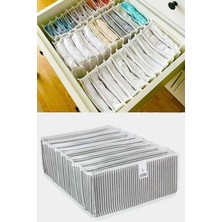 Epilons Akordiyon Çekmece Düzenleyici Organizer 8 Gözlü L Beden Çorap Çamaşır Havlu Düzenleyici