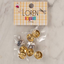 Çarşı Point Loren Crafts Altın Sarısı 8 Li Düğme - 207