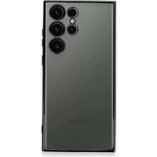 Epilons Samsung Galaxy S23 Ultra Kılıf Lensli Silikon - Siyah