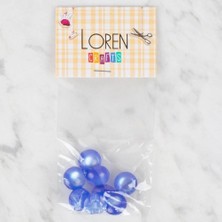 Çarşı Point Loren Crafts 8 Li Mavi Düğme - 38