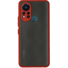 Epilons Infinix Hot 11S Kılıf Montreal Silikon Kapak - Kırmızı