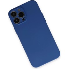 Epilons Iphone 13 Pro Kılıf Nano Içi Kadife Silikon - Lacivert