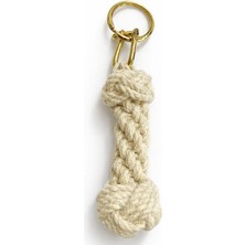 ForWhat Büro Ev Ofis Hediyesi Için Pirinç Örgü Halat Stil Anahtarlık