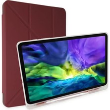 Epilons Samsung Galaxy X200 Tab A8 10.5 Kılıf Kalemlikli Mars Tablet Kılıfı - Mürdüm