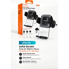 Azurtech Lkh-44 Araç Içi Telefon Tutucu Havalandırma Tipi 360° Döner Şeffaf Gövdeli Telefon Standı