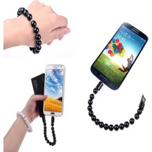 Epilons Android Boncuk Tasarımlı Bileklik Şeklinde Şarj Data Kablosu