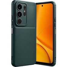 Epilons Vivo Y29 4g Auto Focus Karbon Kapak - Koyu Yeşil