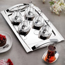 Schafer Allure Çelik Çay Seti 19 Parça- Gümüş