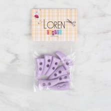 Çarşı Point Loren Crafts 8 Li Lila Çoban Düğme - 129