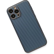 Epilons Iphone 13 Pro Kılıf Coco Karbon Silikon - Mavi