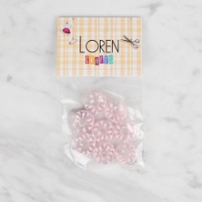 Çarşı Point Loren Crafts 8 Li Şefaf Pembe Düğme - 33