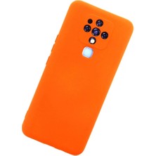 Epilons Tecno Camon 16 Kılıf Nano Içi Kadife Silikon - Turuncu