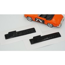 Dk Tuning Audi S Line Çamurluk Yanı Siyah Logo Arma Seti