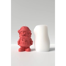 Cage Art Studio Noel Baba Mum Silikon Kalıp M3 - Yılbaşı ve Christmas Temalı Mum Silikon Kalıbı M3 - 9x4.7 cm