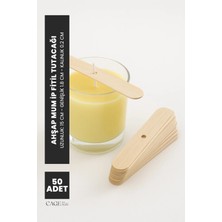Cage Art Studio Ahşap Mum Ip Fitil Tutucu 50 Adet - Mum Fitili Dengeleyici 50 Adet