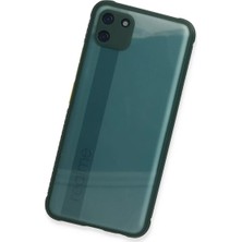 Epilons Realme C11 Kılıf Miami Şeffaf Silikon - Koyu Yeşil