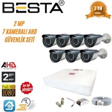 Epilons 2mp Ahd 1080P Gece Görüşlü 7 Kameralı Güvenlik Sistemi