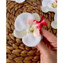 Nuksoc Orkide Çiçeği Kıstırmalı Saç Tokası 1 Adet