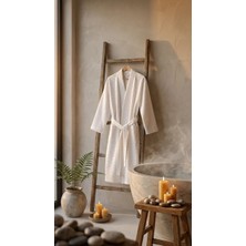 Nuriye Kocakaplan Waffle Kumaş Bornoz - Sabahlık