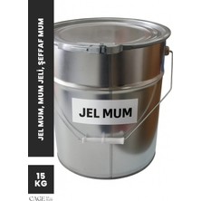 Cage Art Studio Yüksek Kalite Jel Mum 15 kg - Mum Yapımı Için Şeffaf Jel Mum 15 kg