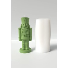 Cage Art Studio Fındıkkıran Mum Silikon Kalıp - Yılbaşı ve Christmas Temalı Nutcracker Silikon Kalıbı 12X5 cm