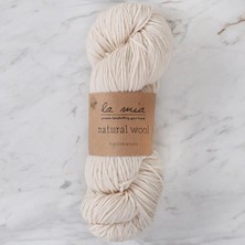 Çarşı Point La Mia Natural Wool Krem El Örgü Ipi - H1 - 33607