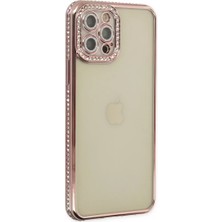 Epilons Iphone 12 Kılıf Joke Taşlı Silikon - Pembe
