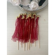 Nuksoc 10 Adet Kına Gecesi Zilli Çubuk Kına Tefi Kına Malzemeleri Brıde Gelin Damat Söz Nişan