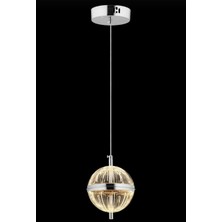 Marsel Lighting Küre Tekli Gold Avize 3 Renk LED Isıklı Avize