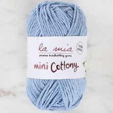 Çarşı Point La Mia Mini Cottony 25 gr Mavi Bebek El Örgü Ipi -