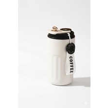 Gökyüzü Işığı Dijital Sıcaklık Göstergeli 450 ml Paslanmaz Çelik Termos-Kupa Bardak