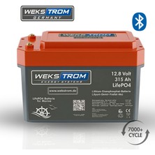 Wekstrom Germany Lityum Demir Fosfat Akü 12,8 V 315 Ah Lifepo4