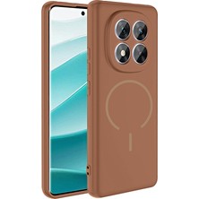 Nanospace Xiaomi Redmi Note 14 Pro 5g Ile Uyumlu Kılıf M-Safe Şarj Özellikli Meta Kapak