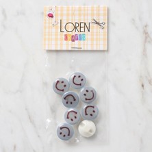 Çarşı Point Loren Crafts 8 Li Mavi Düğme - 703