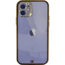 Epilons Iphone 12 Kılıf Liva Taşlı Silikon - Siyah