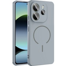 Nanospace Xiaomi Redmi Note 14 4g Ile Uyumlu Kılıf M-Safe Şarj Özellikli Meta Kapak