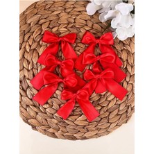 Nuksoc 10 Saten Kırmızı Fiyonk Hediyelik Süsleme Çeyiz Kolisi ile Şık Sunum