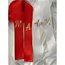 Isim Yazılı Gold Baskılı Takı Kurdelesi, Özel Gün Kurdelesi