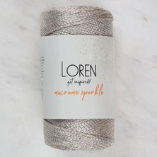 Çarşı Point Loren Macrame Sparkle Simli Bej El Örgü Ipi - Rm 3