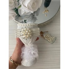 Nuksoc Beyaz Nikah Düğün Için Kurdele Süslemeli Iğnelik Kına Gecesi Sünnet Damat Söz Nişan Brıde