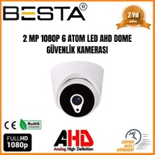 Epilons 2 Mp 1080P 6 Atom LED Ahd Dome Güvenlik Kamerası