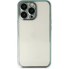 Epilons Iphone 14 Pro Max Kılıf Lensli Silikon - Yeşil