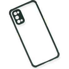 Epilons Realme 7 Pro Kılıf Miami Şeffaf Silikon - Koyu Yeşil